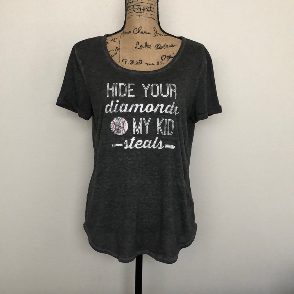 Maurices Hide Your Diamonds Graphic Baseball Tee
